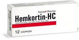 Hemkortin-HC 10 mg+10 mg czopki doodbytnicze 