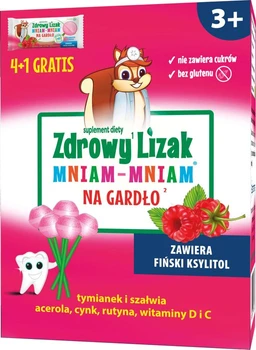 Zdrowy lizak MNIAM-MNIAM na gardło 