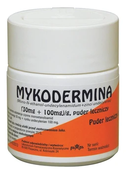 Mykodermina (30 mg+100 mg)/g puder leczniczy 