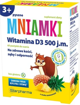 Mniamki Witamina D 500 j.m. pastylki do ssania 