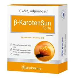 Beta-KarotenSun Forte 12 mg+6 mg+1002 µg tabletki 