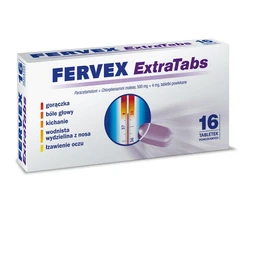 Fervex ExtraTabs 500 mg+4 mg tabletki powlekane 