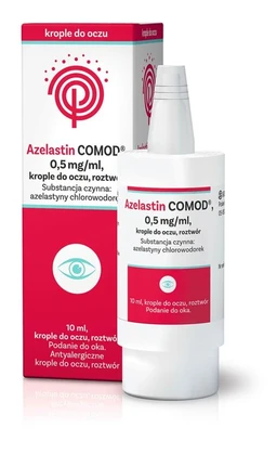 Azelastin COMOD 0,5 mg/ml krople do oczu, roztwór 