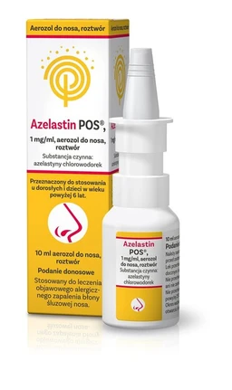 Azelastin POS 1 mg/ml aerozol do nosa, roztwór 