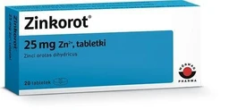 Zinkorot 25 mg Zn 2+ tabletki 