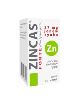 Zincas forte 27 mg Zn 2+ tabletki 