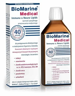 BioMarine Medical Immuno & Neuro Lipids płyn o smaku jagodowym 