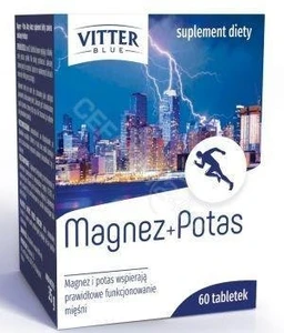 Magnez+Potas Vitter Blue 150 mg+30 mg+0,7 mg tabletki 