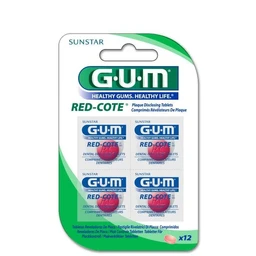 Sunstar Gum, Red Cote, tabletki do wybarwiania płytki nazębnej 