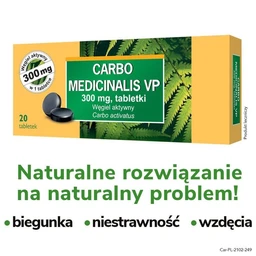 Carbo Medicinalis VP 300 mg tabletki 