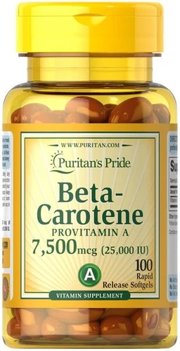 Puritan's Pride Beta-Cartotene 25 000 IU 7,5 mg kapsułki 