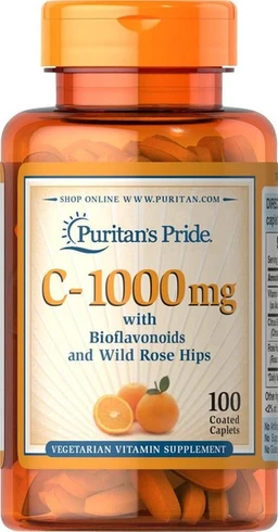 Puritan's Pride, Witamina C, suplement diety, 1000 mg 