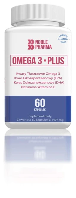 Noble Pharma Omega 3 Plus 1000 mg+5 mg kapsułki 