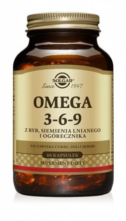 Solgar Omega 3-6-9 433,3 mg+433,3 mg+433,3 mg kapsułki 