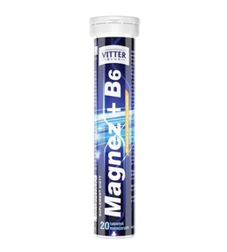 Magnez +B6 VITTER BLUE, suplement diety, tabletki musujące 