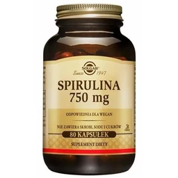 Solgar Spirulina 750 mg kapsułki 