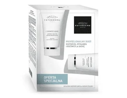 Esthederm zestaw Osmoclean Gentle Deep Pore Cleanser, głęboko oczyszczający krem + Osmoclean Lightening Buffing Mask, wygładzająco-rozświetlająca maska złuszczająca 