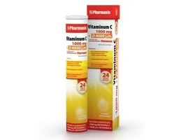 Vitaminum C 1000 + D 4000 1000 mg+100 µg tabletki musujące o smaku cytrynowym 