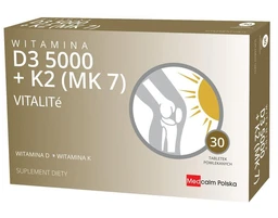 Witamina D3 5000+K2 MK-7 VITALITe 125 µg+100 µg tabletki 