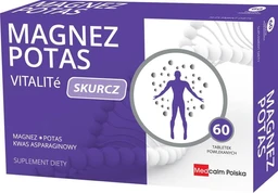 Magnez Potas Skurcz VITALITe 150 mg+56,5 mg+40 mg tabletki 