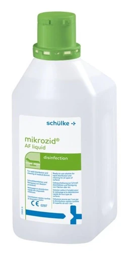 Mikrozid AF płyn, gotowy do użycia preparat na bazie mieszaniny alkoholi do szybkiej dezynfekcji wyrobów i wyposażenia medycznego 