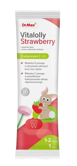 Vitalolly Strawberry Dr.Max, suplement diety, smak truskawkowy 