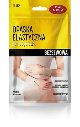 Pani Teresa, opaska elastyczna stawu nadgarstkowego, krótka, bezszwowa, rozmiar S 