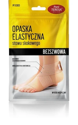 Pani Teresa, opaska elastyczna stawu skokowego, skarpetka, bezszwowa, rozmiar L 