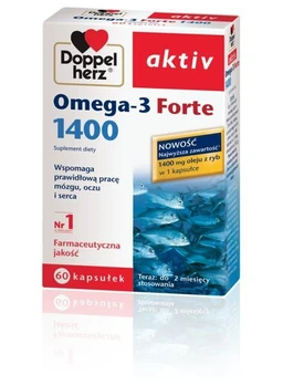 Doppelherz Aktiv Omega-3 Forte 1400 kapsułki 