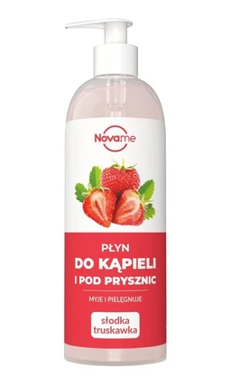 NOVAME, Słodka Truskawka, płyn do kąpieli i pod prysznic 