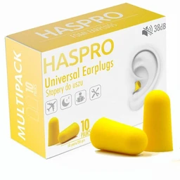 Haspro Multi10, stopery do uszu, kolor żółty 