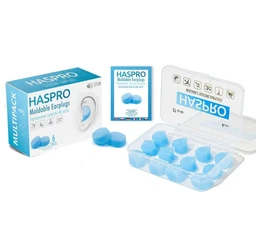 Haspro Mold 6P, formowane zatyczki do uszu, kolor niebieski 