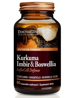 Doctor Life InflaCell Defense Kurkuma, Boswellia, Imbir kapsułki 