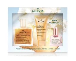 Nuxe Zestaw 2021 Huile Prodigieuse OR 50 ml + Olejek pod prysznic 30 ml + Olejek Florale 10 ml 