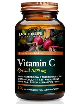 Doctor Life Vitamin C Special, witamina C 1000 mg kapsułki roślinne 