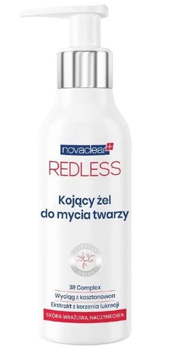 Novaclear Redless, Kojący Żel do mycia twarzy 