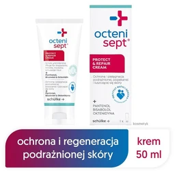 Octenisept Protect & Repair Cream, krem kojąco-pielęgnacyjny przyspieszający regenerację naskórka 