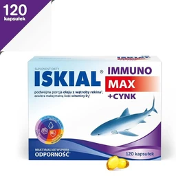 Iskial Immuno Max+Cynk 500 mg+7,5 mg+25 µg kapsułki 