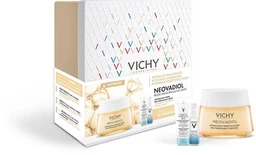 Vichy Zestaw Neovadiol Przed Menopauzą, odbudowujący krem na dzień w okresie przedmenopauzalnym, 50 ml + produkt do demakijażu twarzy i oczu 3 w 1, 100 ml + booster wzmacniająco-nawilżający z kwasem hialuronowym, 10 ml 