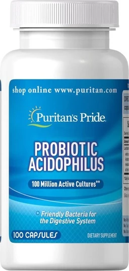 Puritan's Pride Probiotic Acidophilus, suplement diety 