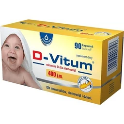 D-Vitum witamina D dla niemowląt 400 j.m. 10 µg kapsułki twist-off 