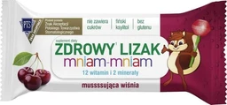 Zdrowy Lizak Mniam-mniam z witaminą C i D o smaku musującej wiśni 