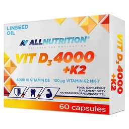 Allnutrition VIT D3 4000 + K2 kapsułki 