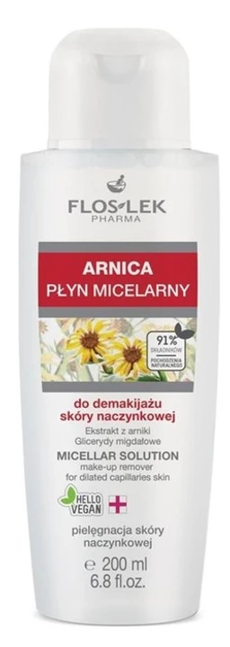 Floslek Arnica, płyn micelarny do skóry naczynkowej 