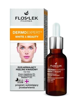 Floslek Dermoexpert White and Beauty, rozjaśniający peeling kwasowy na noc 