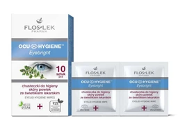 Floslek Ocu Hygiene, chusteczki do higieny skóry powiek ze świetlikiem lekarskim 