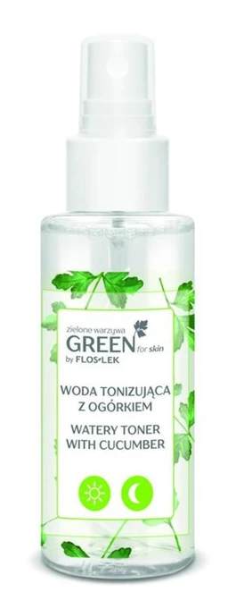 Floslek Green For Skin, woda tonizująca z ogórkiem 