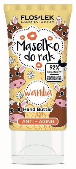 Floslek Hand Care, masełko do rąk anti-aging, wanilia 