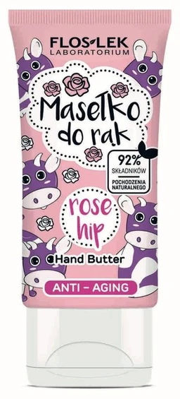 Floslek Hand Care, masełko do rąk anti-aging, rose hip 