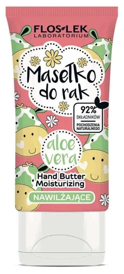 Floslek Hand Care, masełko do rąk nawilżające, aloe vera 